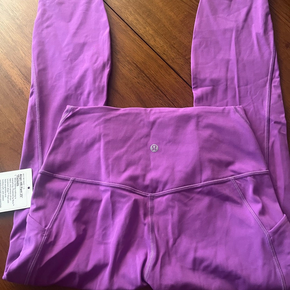 Lululemon Purple Align Leggings w/ Pockets